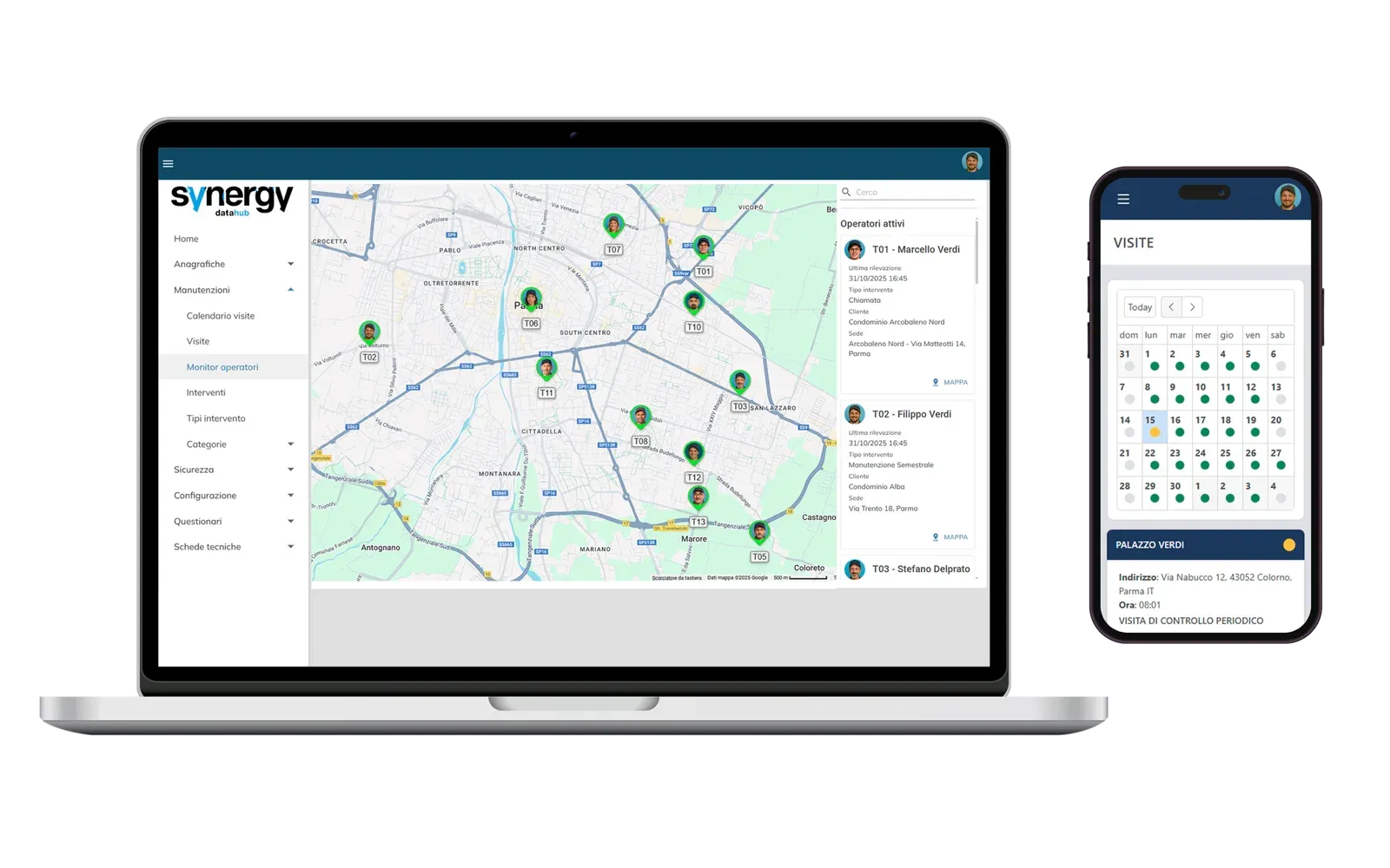 Synergy Lift su computer e smartphone